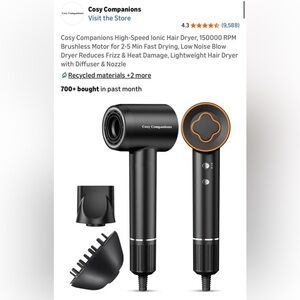 Cosy Companions 1500W hair dryer
